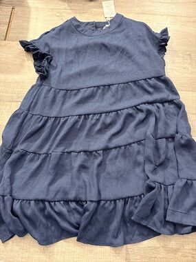 NWT Foteisy Dress navy flowy baby doll casual